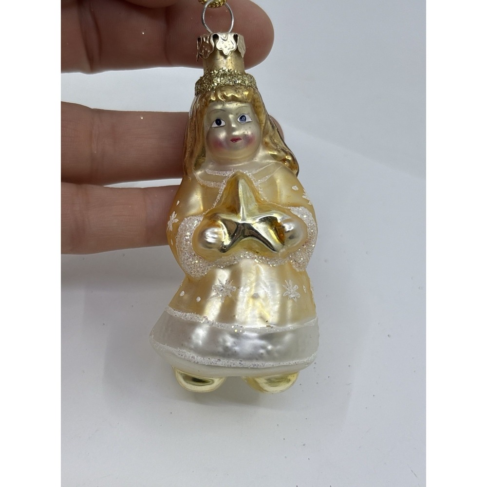 Christborn Angel Glass Ornament Read* Missing Wings